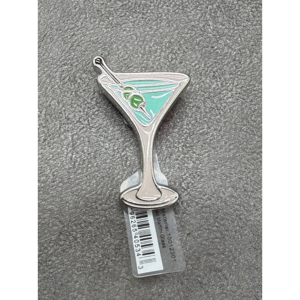 Crocs Jibbitz Elevated Martini Glass With Olives Shoe Charm